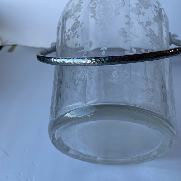 Vtg  CHANTILLY  Glass Ice Bucket 1939 -1958. - Picture 5 of 5